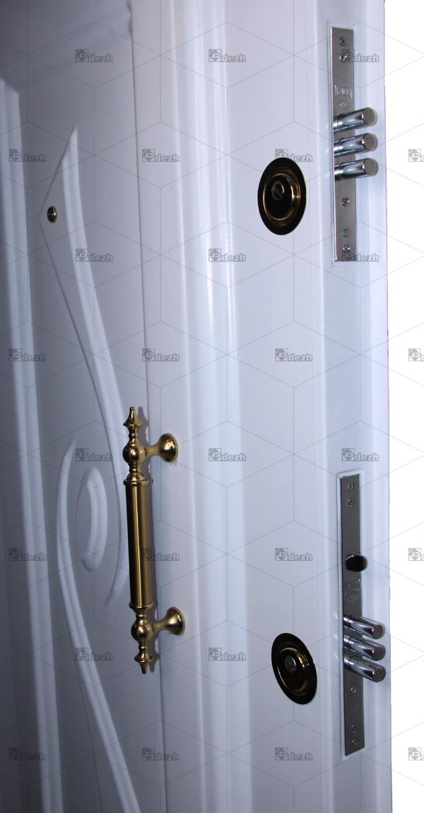 قفل درب ضد سرقت سفید رویه فلز سری درجه یک مدل DZ-117