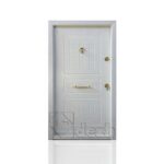 درب ضد سرقت سفید سری اکونومی تک لنگه مدل DZ-482