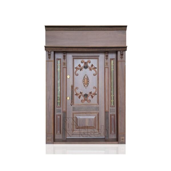 درب ضد سرقت سری لوکس لابی با شیشه تزیینی مدل DZ-1038