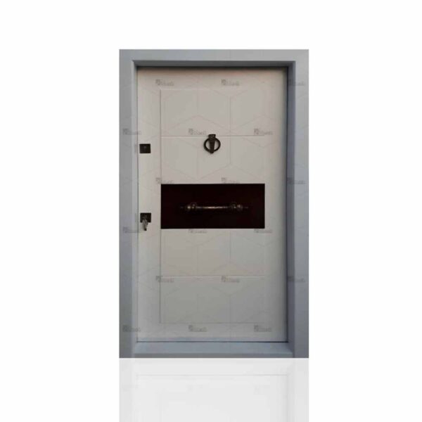 درب ضد سرقت مدرن درجه یک سفید تک لنگه مدل DZ-130