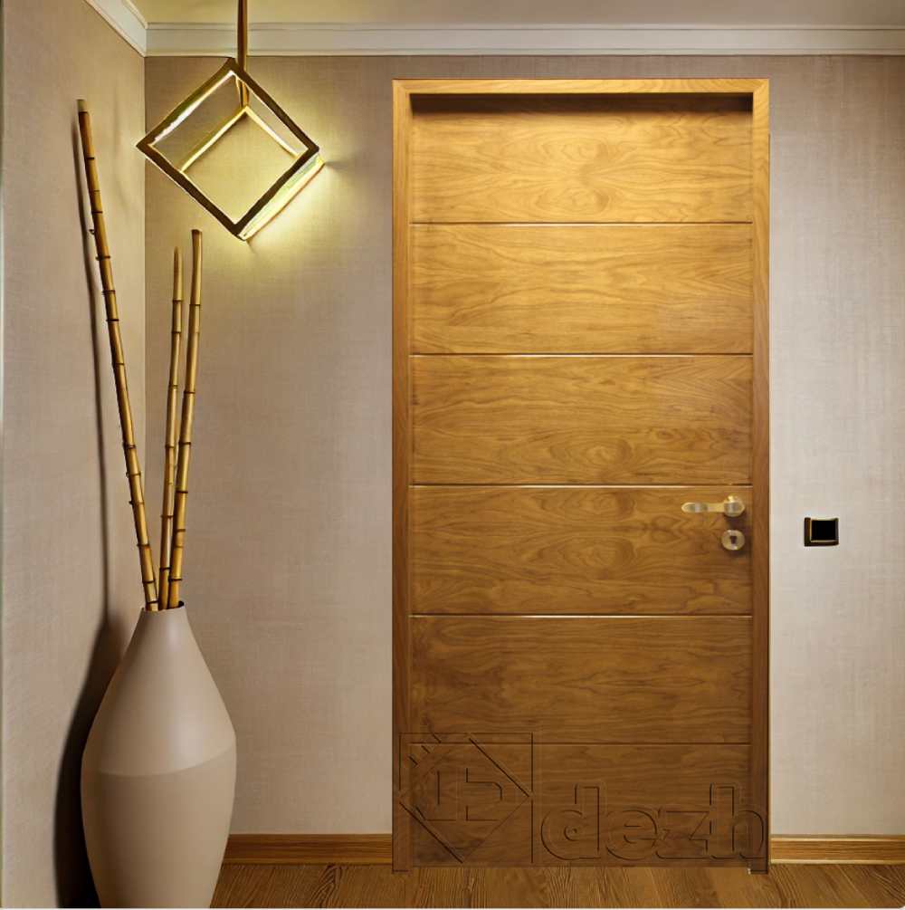 درب اتاقی با روکش طبیعی چوب مدل dm-14