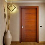 درب اتاقی با روکش طبیعی چوب مدل dm-6