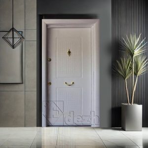 درب ضد سرقت سفید تک لنگه سری درجه یک مدل DZ-174