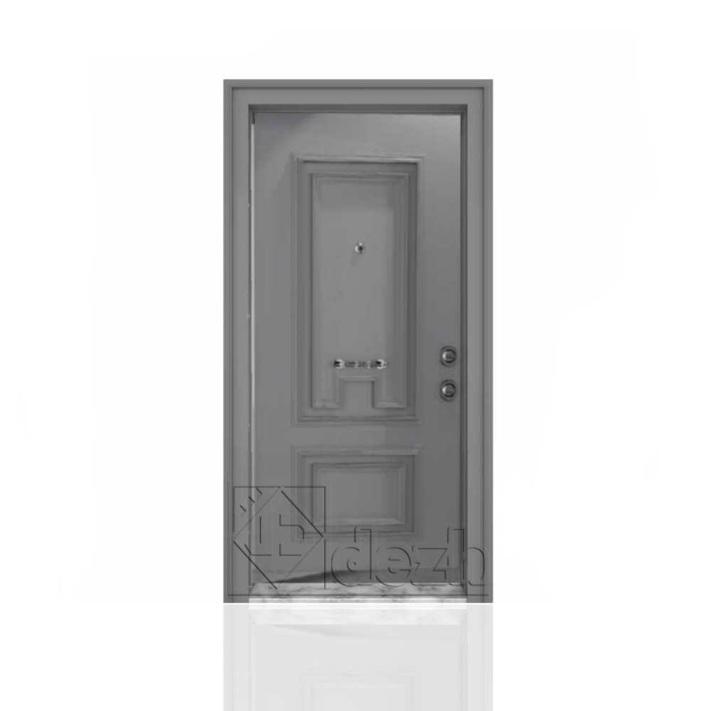 درب ضد سرقت دو قاب برجسته طوسی واردات از ترکیه مدل dz-550