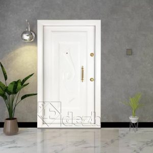 درب ضد سرقت سفید رویه فلز مدل DZ-417