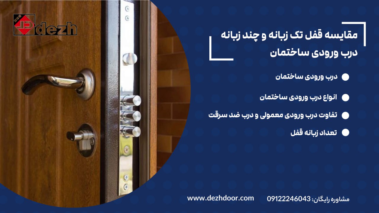 6023938756924524903 1 مقایسه قفل تک زبانه و چند زبانه درب ورودی ساختمان