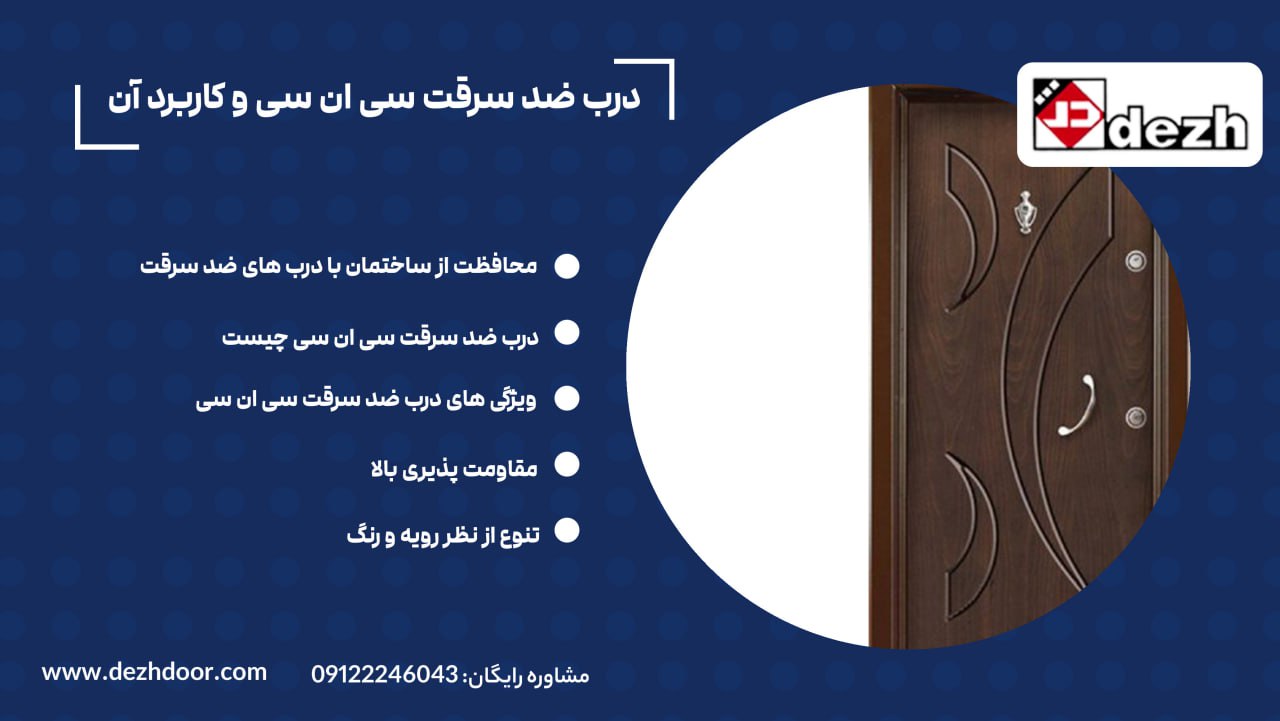 6028441600637649647 درب ضد سرقت سی ان سی و کاربرد آن