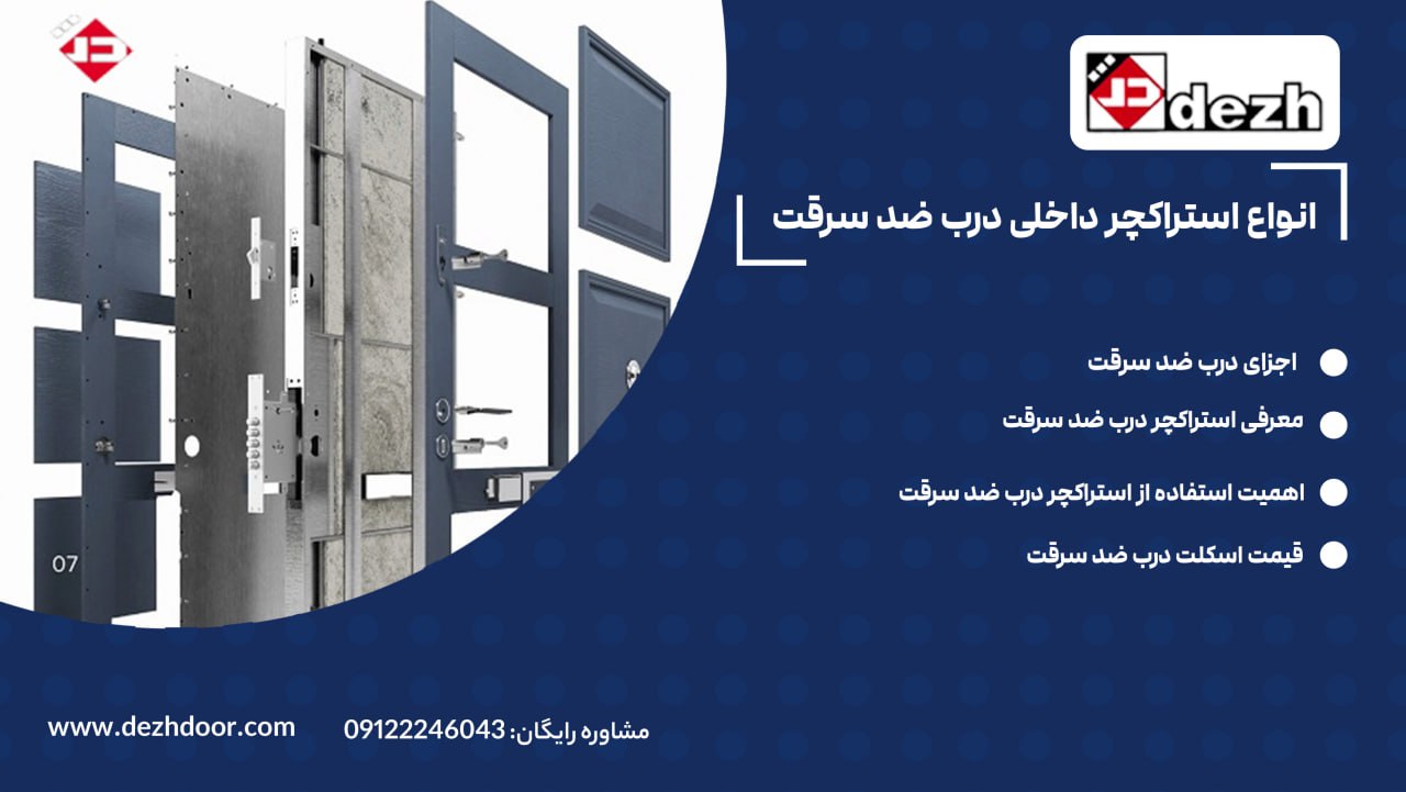 6033003706309527707 1 انواع استراکچر داخلی درب ضد سرقت