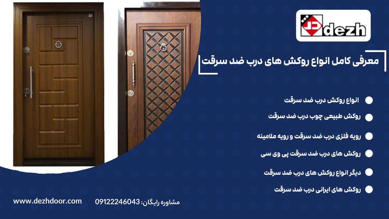 6033003706309527710 معرفی کامل انواع روکش های درب ضد سرقت