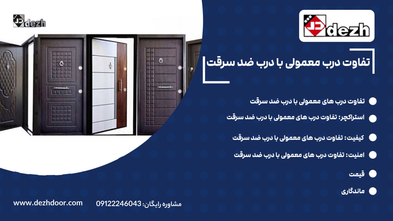 6039698572481512889 تفاوت درب معمولی با درب ضد سرقت