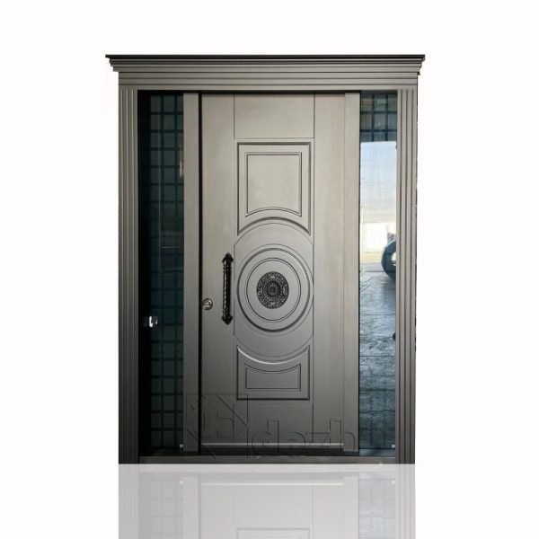 Dz-1308 درب ضد سرقت سری لوکس لابی با شیشه تزیینی مدل DZ-1308 - Image 1
