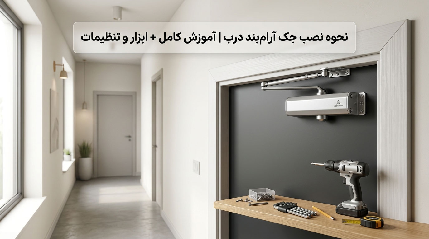 نحوه نصب جک آرام‌بند درب | آموزش کامل + ابزار و تنظیمات