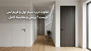 بلاگ 70 بلاگ تفاوت درب سیم لول و فریم لس چیست؟ بررسی و مقایسه کامل