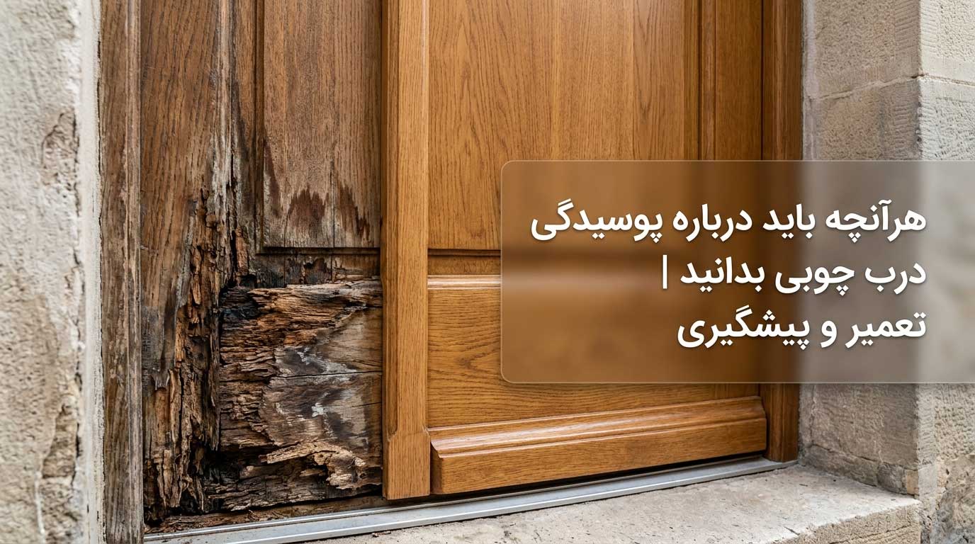 هرآنچه باید درباره پوسیدگی درب چوبی بدانید | تعمیر و پیشگیری