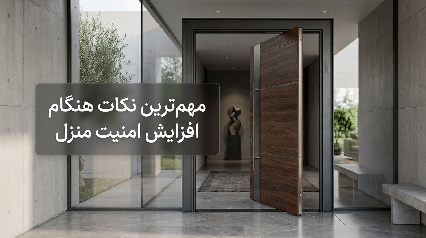 مهم‌ترین نکات هنگام افزایش امنیت منزل