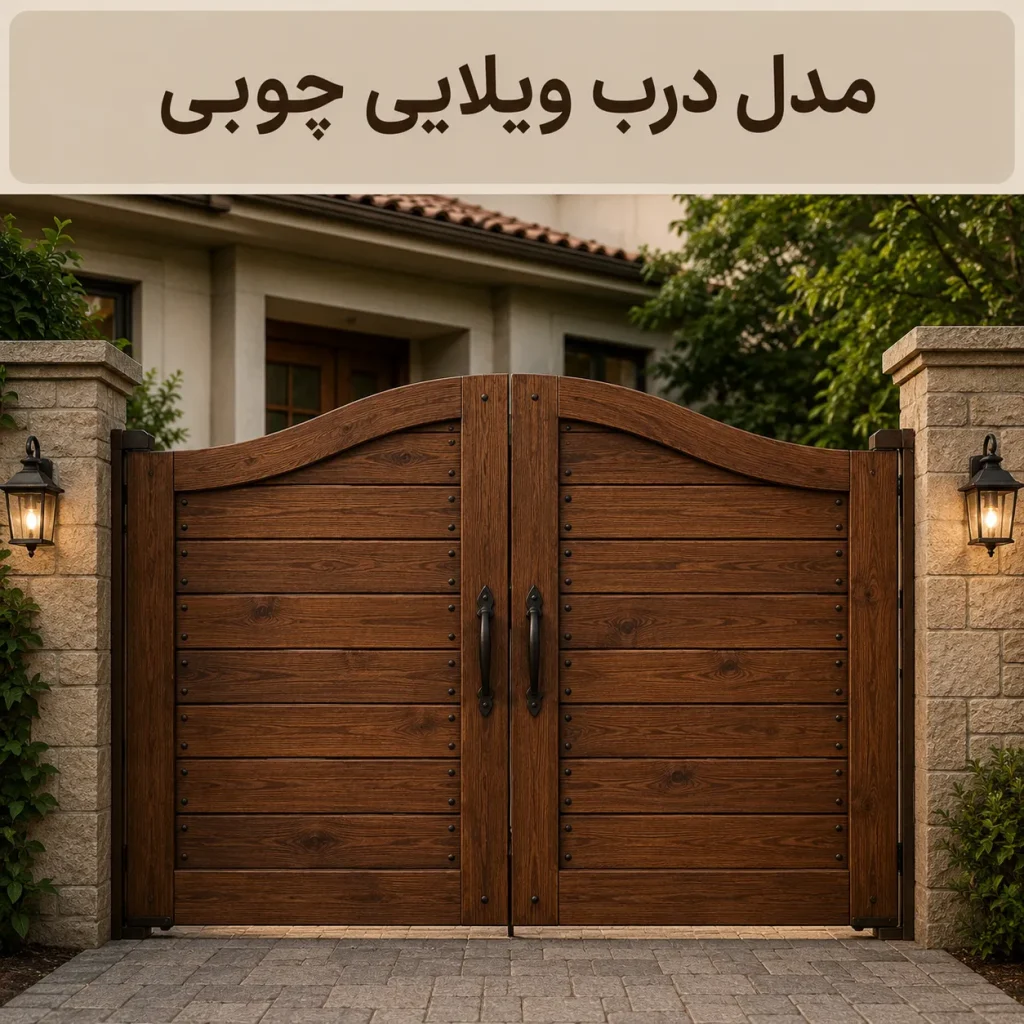 مدل درب ویلایی چوبی