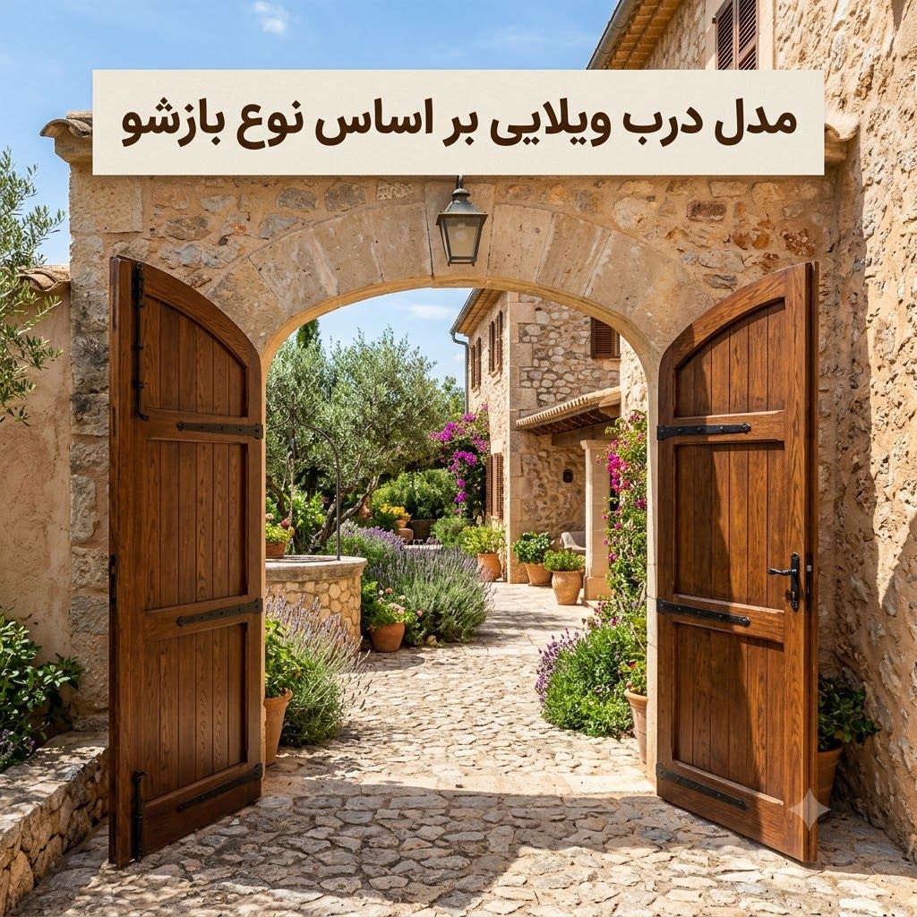 مدل درب ویلایی بر اساس نوع بازشو