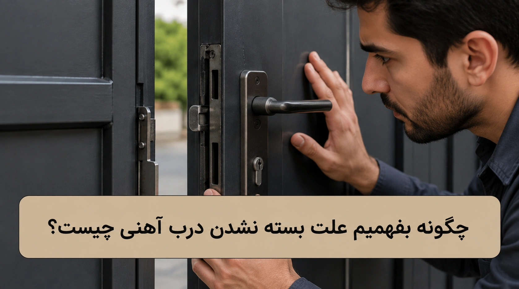 چگونه بفهمیم علت بسته نشدن درب آهنی چیست؟