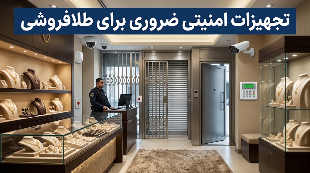تجهیزات امنیتی ضروری برای طلافروشی