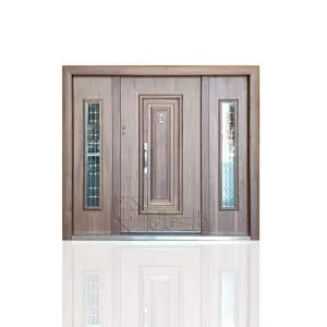 درب ضد سرقت لابی با شیشه تزیینی مدل dz-1025