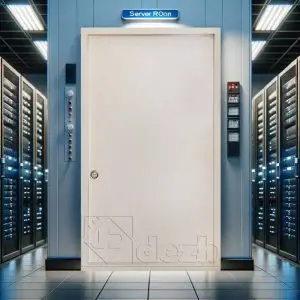 درب اتاق سرور با عایق داخلی پشم سنگ مدل DZ-185