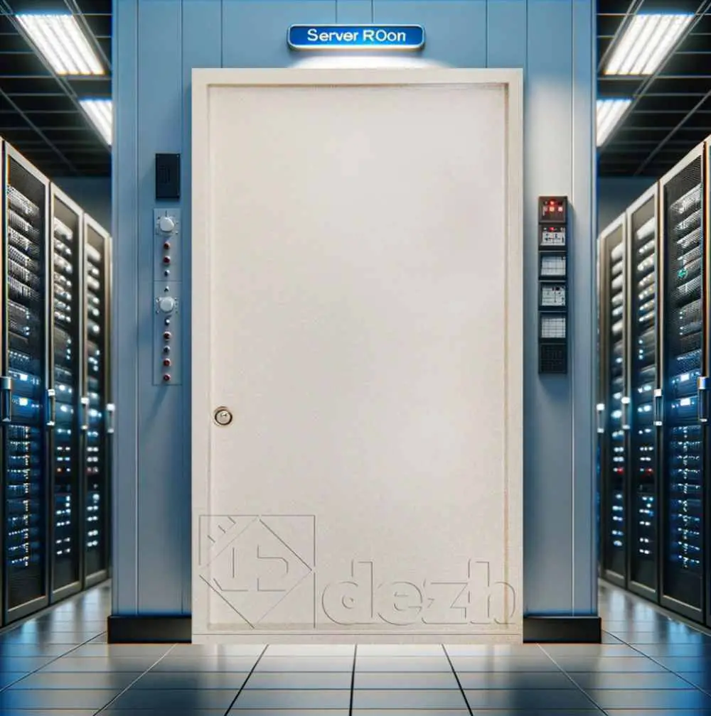 درب اتاق سرور با عایق داخلی پشم سنگ مدل DZ-185