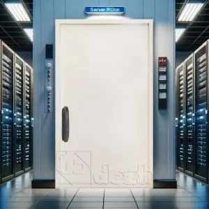 درب اتاق سرور با عایق داخلی پشم سنگ مدل DZ-375