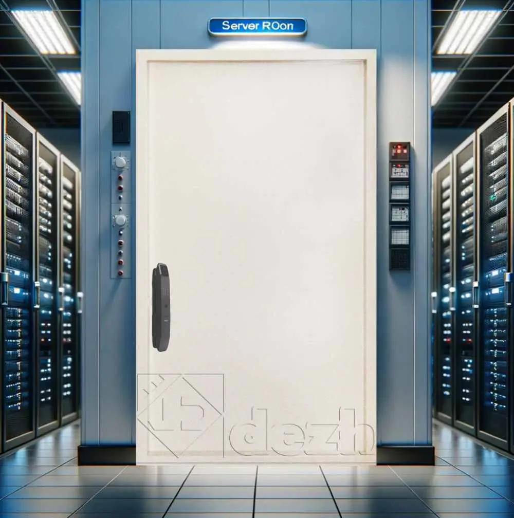 درب اتاق سرور با عایق داخلی پشم سنگ مدل DZ-375