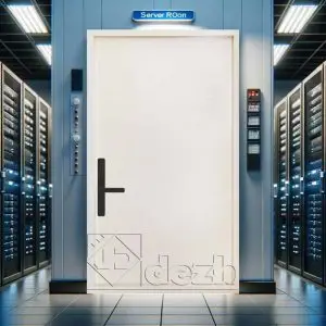 درب اتاق سرور با عایق داخلی پشم سنگ مدل DZ-382