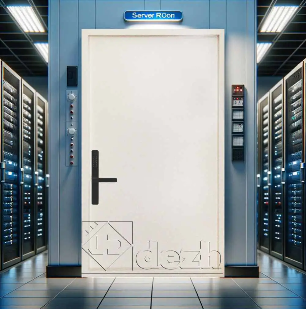 درب اتاق سرور با عایق داخلی پشم سنگ مدل DZ-382