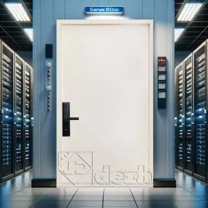 درب اتاق سرور با عایق داخلی پشم سنگ مدل DZ-383