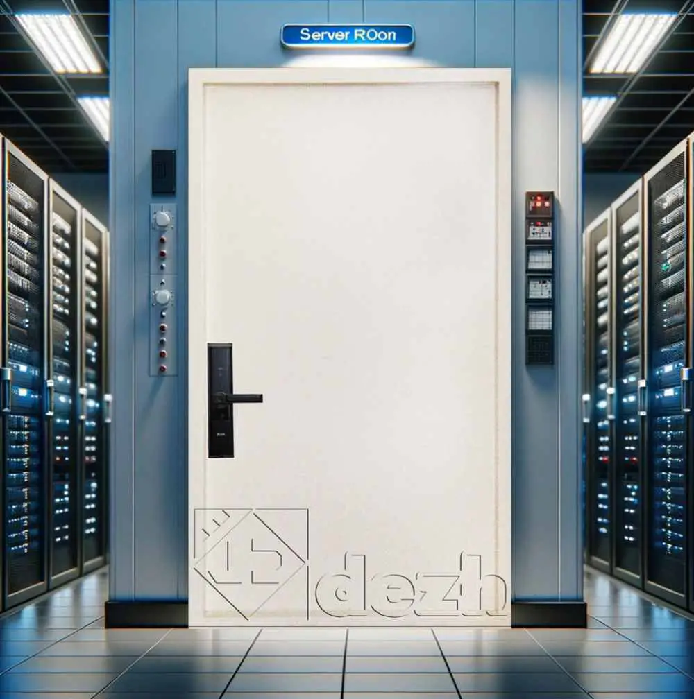 درب اتاق سرور با عایق داخلی پشم سنگ مدل DZ-383
