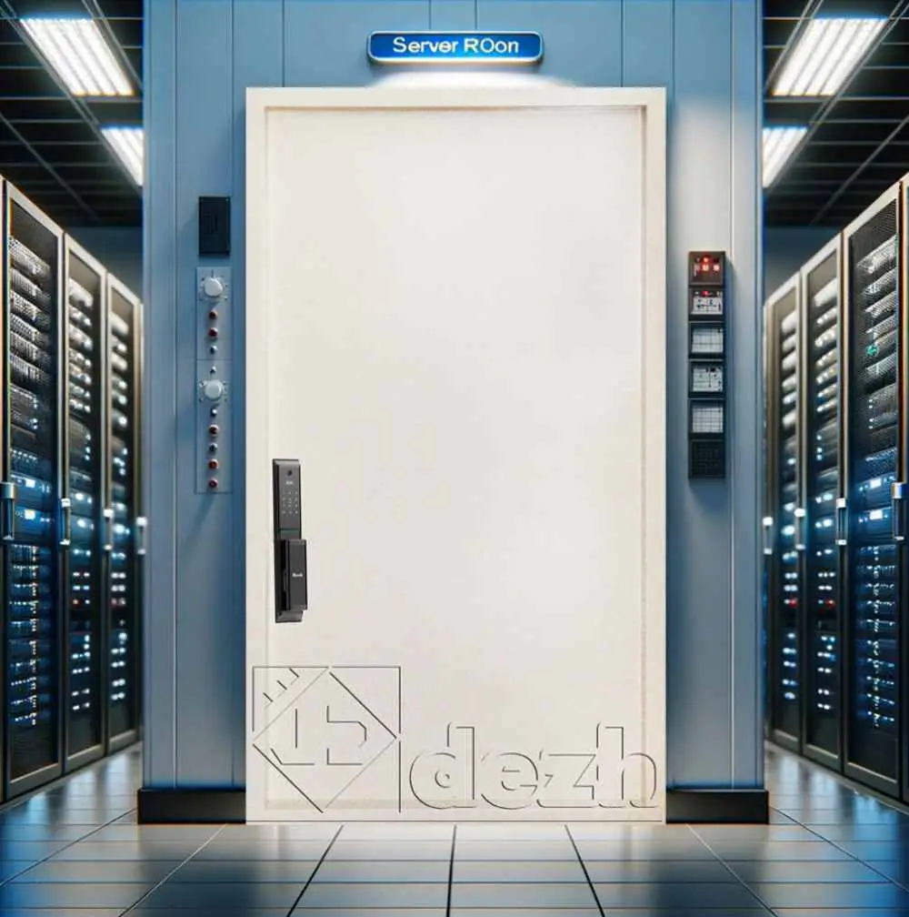 درب اتاق سرور با عایق داخلی پشم سنگ مدل DZ-384