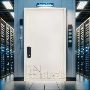 درب اتاق سرور با عایق داخلی پشم سنگ مدل DZ-388