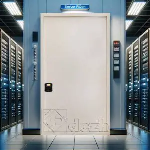 درب اتاق سرور با عایق داخلی پشم سنگ مدل DZ-391
