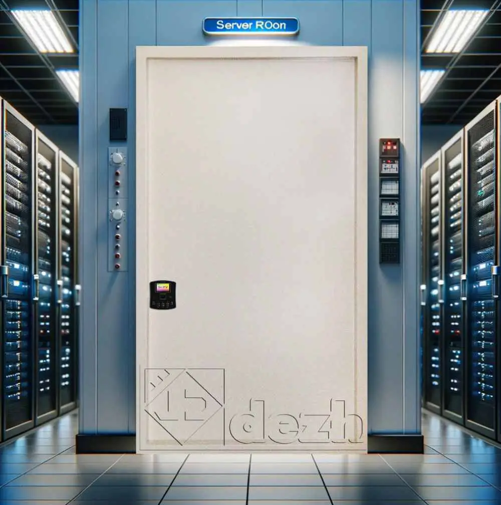 درب اتاق سرور با عایق داخلی پشم سنگ مدل DZ-391