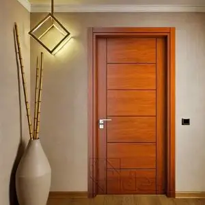 درب اتاقی با روکش طبیعی چوب مدل dm-9