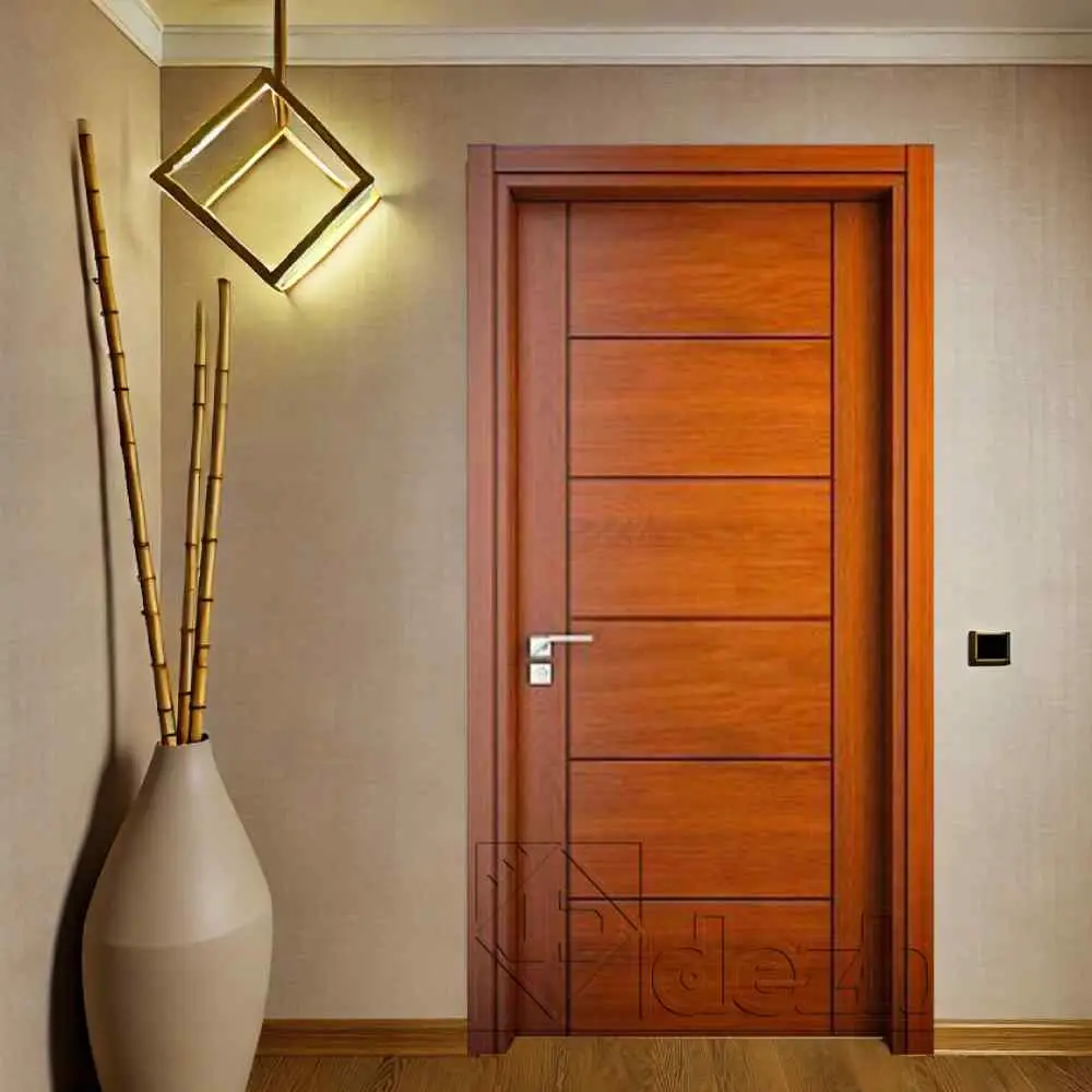 درب اتاقی با روکش طبیعی چوب مدل dm-9
