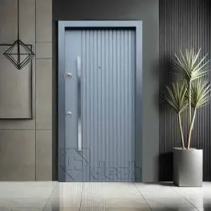 درب ضد سرقت طوسی سری درجه یک مدل DZ-123