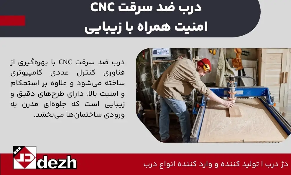 درب ضد سرقت CNC امنیت همراه با زیبایی