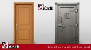 تفاوت درب معمولی با درب ضد سرقت