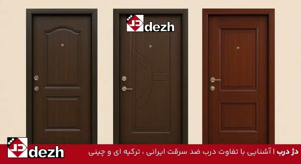 آشنایی با تفاوت درب ضد سرقت ایرانی ، ترکیه ای و چینی