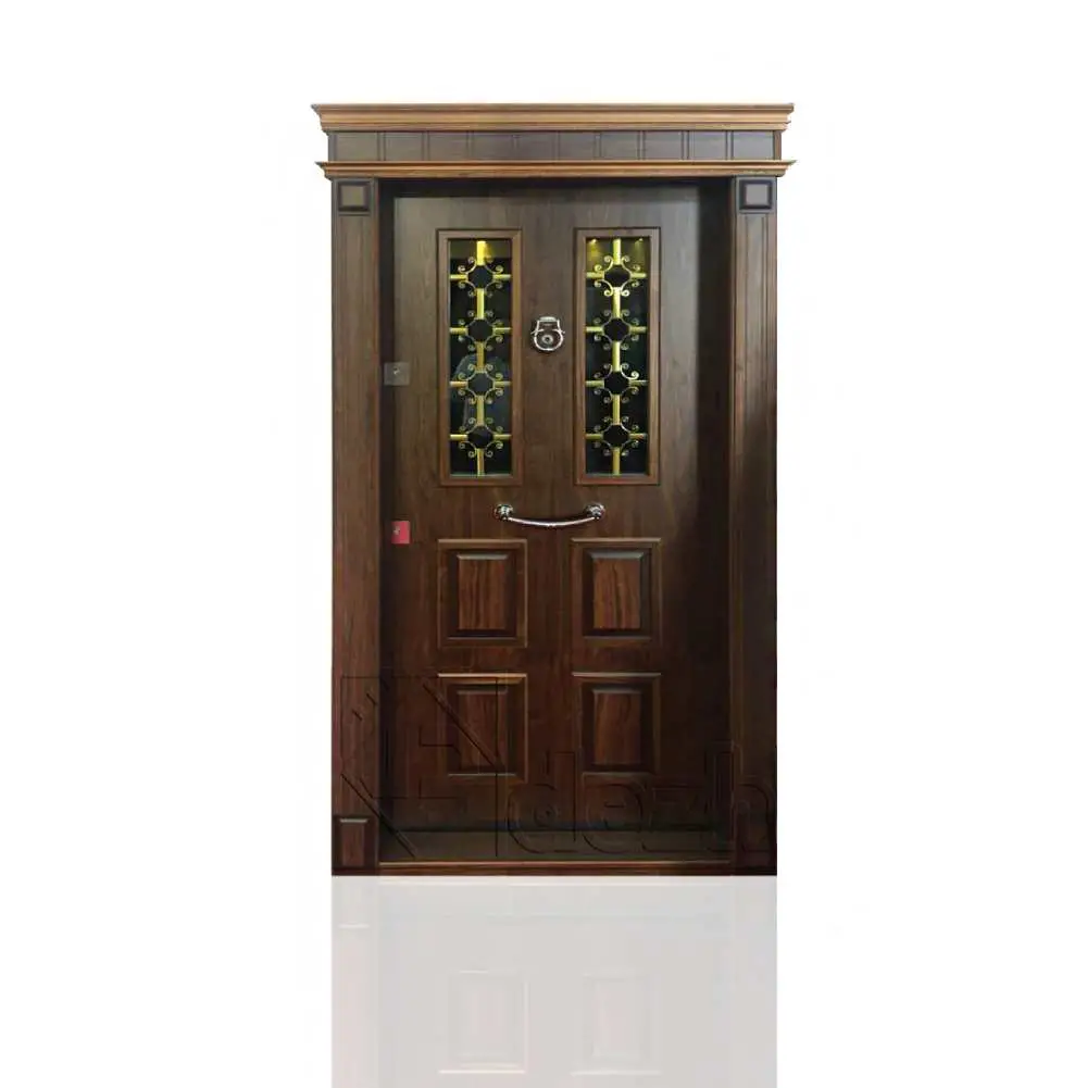 درب ضد سرقت تک لنگه لابی شیشه خور سری لوکس مدل DZ-112