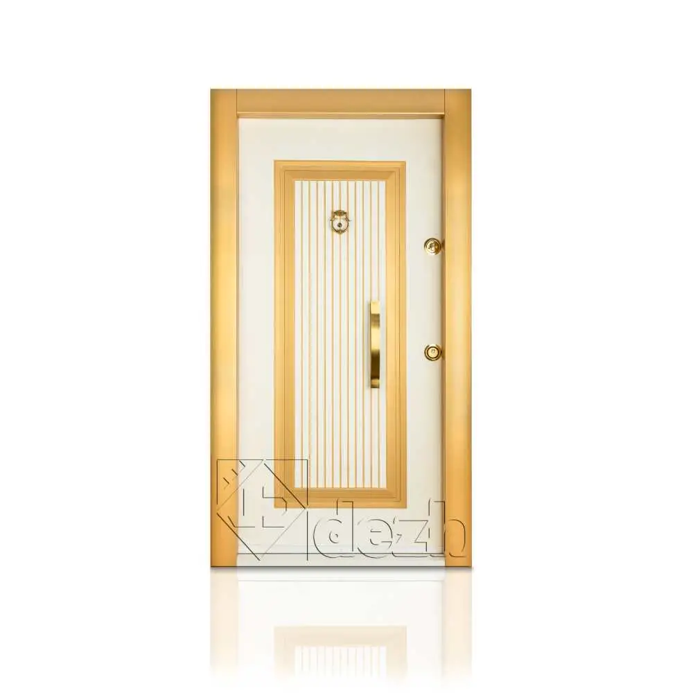 درب ضد سرقت سفید طلایی مدل DZ-182