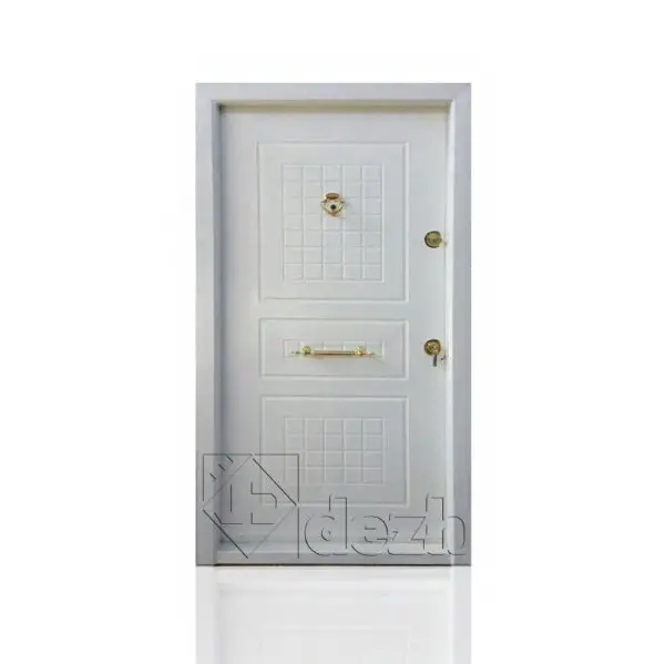 درب ضد سرقت سفید سری اکونومی تک لنگه مدل DZ-482