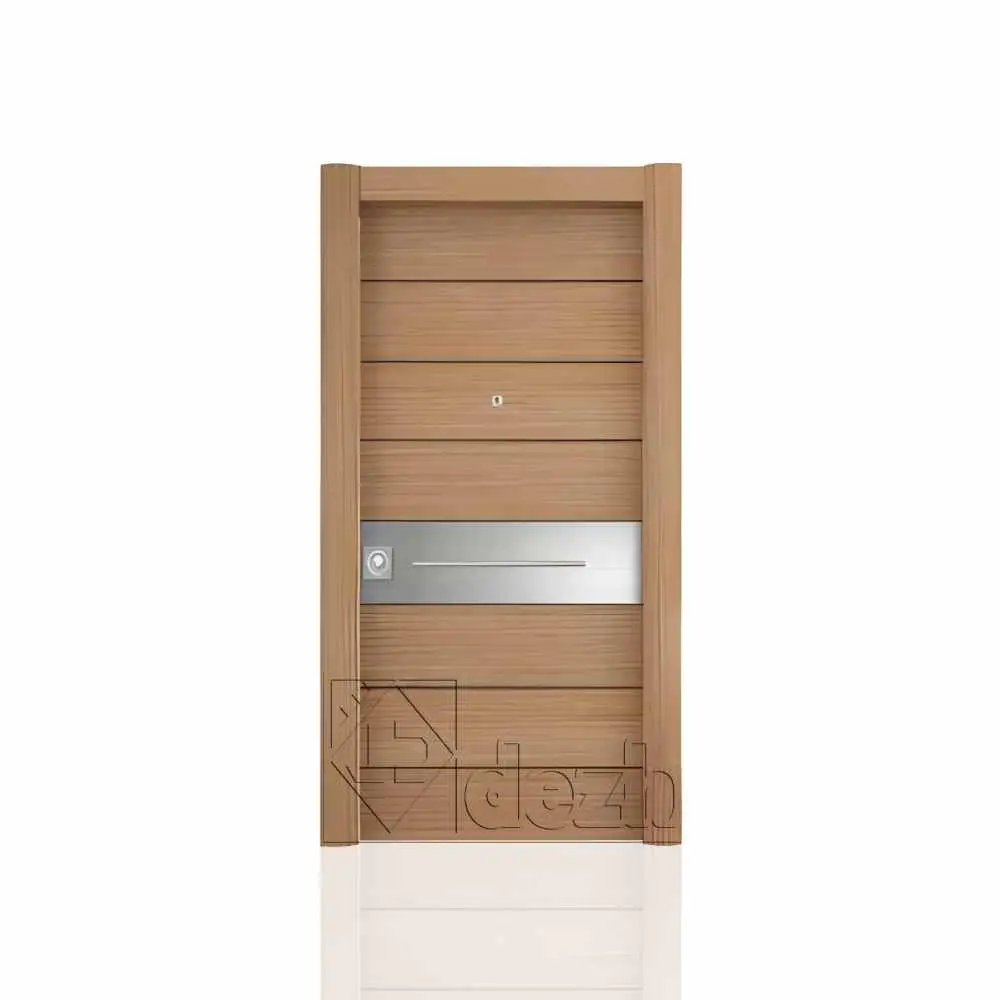 درب ضد سرقت ترک قهوه ای مشکی مدرن مدل DZ-602