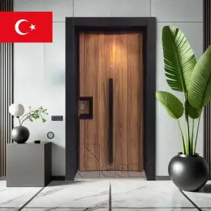 درب ضد سرقت پک ترک روکش طبیعی چوب مدل DZ-603