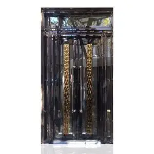 درب تمام استیل سری لوکس دو لنگه مدل DS-115