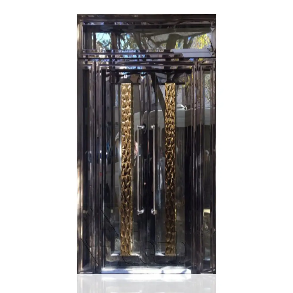 درب تمام استیل سری لوکس دو لنگه مدل DS-115