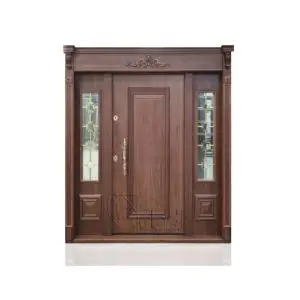 درب ضد سرقت سری لوکس لابی با شیشه تزیینی مدل DZ-1036